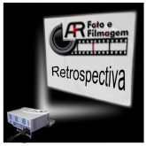 Projetor e Telão para Retrospectiva Animada